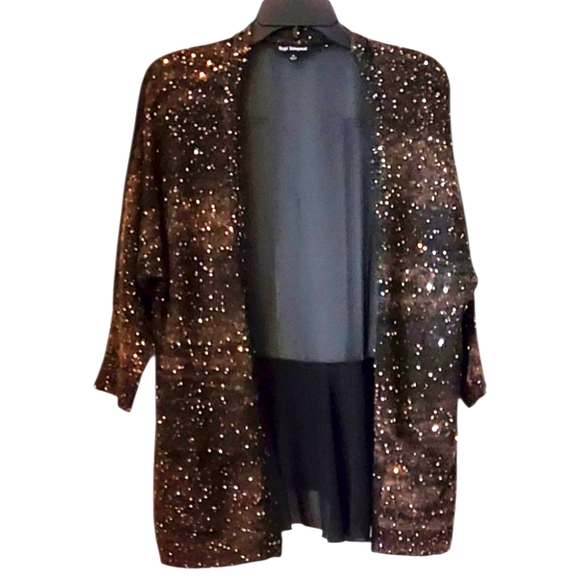 SOLD - Royal Underground Embellished Chiffon Cardigan M - Picture 2 of 5